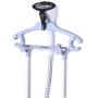 HOMCOM Fabric Garment Steamer for Clothes, Hanging Full Size, 2 Liter, 1350W, 11 Level Steam Adjustment - Red