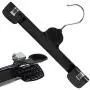 HANGERWORLD 25 Black 11.8inch Plastic Coat Clothes Garment Pants Skirt Clip Hanger HANGERWORLD 25 Black 11.8inch Plastic Coat Clothes Garment Pants Skirt Clip Hanger