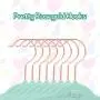 AINARE 50pcs Baby Cascading Velvet Hangers,Kids Hangers Cascade,Plastic Hangers,Non Slip Hangers Cascading Hooks,Suit Hangers,Cascade Hooks,Rose Gold Velvet Hangers,Copper Hangers (Blue)