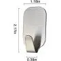 10 Pcs Adhesive Hook (Hold 8 lb Each) Heavy Duty 304 Stainless Steel Hanging for Bath Towel Coat Hat Hooks Kitchen Wall Storage Organizer 10 Pcs Adhesive Hook (Hold 8 lb Each) Heavy Duty 304 Stainless Steel Hanging for Bath Towel Coat Hat Hooks Kitchen Wall Storage Organizer