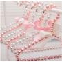 10pcs Random Color Children Pearl Hanger Fashion Dog Cat Cloth Hanger Clothes Baby Pearl Plastic Pet Hangers 20cm