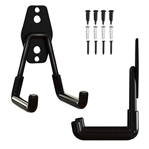 Garage Storage Hooks, Utility Wall Hooks, Heavy Duty Garage Hooks and Hangers for Hanging Power Garden Tools, Garage Tool Organizers and Storage, 2 Pack
