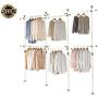 PRINCE HANGER PHUS-0072, 1-Touch Triple 2-Tier Adjustable, Heavy Duty 38mm-Diameter Vertical Pole Clothing Rack, White PRINCE HANGER PHUS-0072, 1-Touch Triple 2-Tier Adjustable, Heavy Duty 38mm-Diameter Vertical Pole Clothing Rack, White