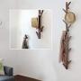 yazi Eco-Friendly Bamboo 6 Branches Wall Hanging Hooks Coat Rack Bag Clothes Hanger Vintage Brown yazi Eco-Friendly Bamboo 6 Branches Wall Hanging Hooks Coat Rack Bag Clothes Hanger Vintage Brown