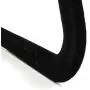 HANGERWORLD 20 Black 18inch Flocked Velvet Non Slip Coat Clothes Garment Hangers Trouser Accessory Bar Multi Hook HANGERWORLD 20 Black 18inch Flocked Velvet Non Slip Coat Clothes Garment Hangers Trouser Accessory Bar Multi Hook