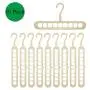 nivimo Plastic Clothes Hangers 9 Holes Branch Space Saving,Premium Clothing Hangers-10 Pack (Beige) nivimo Plastic Clothes Hangers 9 Holes Branch Space Saving,Premium Clothing Hangers-10 Pack (Beige)