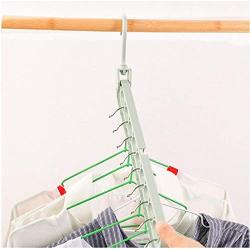 10pcs Random Color 9 Hole Support Circle Clothes Hanger Clothes Drying Racks Multifunction Plastic Scarf Clothes Hanger Hangers Storage Rack