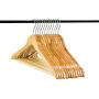 Neaties Natural and Safe Bamboo Wood Hangers Natural Finish, 12pk