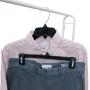 Hanger Central Heavy-Duty Black Plastic Closet Department Store Shirt Hangers, 17 Inch, 50 Pack