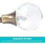 Clear Crystal Curtain Holdback Wall Mounted Tieback Hooks Tassel Clothes Hat Towel Coat Hanger Holder