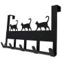 Mango Steam Over-The-Door Hanger (Cat, Black)