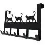 Mango Steam Over-The-Door Hanger (Cat, Black) Mango Steam Over-The-Door Hanger (Cat, Black)