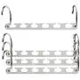 Wonder Hanger Platinum, Space-Saving Closet Organizers, 4 Pack, Chrome