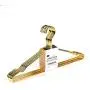 Amber Home Aldut Heavy Duty Gold Wire Metal Coat Hanger Clothes Hangers, Strong Coat Hanger, Slim Shirt Hangers, Metal Hangers with notches, 10 Pack (Gold Length 17) (Renewed) Amber Home Aldut Heavy Duty Gold Wire Metal Coat Hanger Clothes Hangers, Strong Coat Hanger, Slim Shirt Hangers, Metal Hangers with notches, 10 Pack (Gold Length 17) (Renewed)