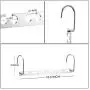 10pc Space Saving Hangers Wonder Multifunctional Clothes Hangers Stainless Steel Slots Magic Hanger Cascading Hanger Updated Hook 10pc Space Saving Hangers Wonder Multifunctional Clothes Hangers Stainless Steel Slots Magic Hanger Cascading Hanger Updated Hook