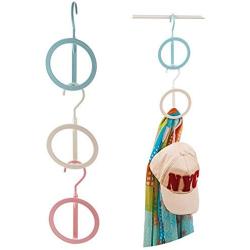 JK Home 3pcs Hanger Clothes Stand Set Creative Plastic Storage Rack Home Decoration Random Color