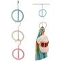 JK Home 3pcs Hanger Clothes Stand Set Creative Plastic Storage Rack Home Decoration Random Color