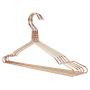 10pcs Random Color Aluminum Metal Hanger, for Clothes, Light Space Saving Dress Twisted Hanger with Notches