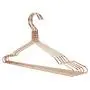 10pcs Random Color Aluminum Metal Hanger, for Clothes, Light Space Saving Dress Twisted Hanger with Notches 10pcs Random Color Aluminum Metal Hanger, for Clothes, Light Space Saving Dress Twisted Hanger with Notches