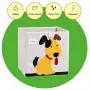 Pasutewel Kids Storage Box, Large Capacity Foldable Cartoon Canvas Cube Organiser For Clothes, Shoes, Toys (Dog) Pasutewel Kids Storage Box, Large Capacity Foldable Cartoon Canvas Cube Organiser For Clothes, Shoes, Toys (Dog)