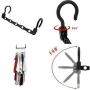 10pcs Space Saver Wonder Magic Clothes Hanger Rack Clothing Hook Organizer Black