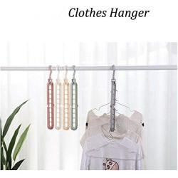 10pcs Random Color Multi-Port Support Circle Clothes Hanger Clothes Drying Rack Multifunction
