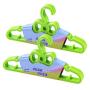 Cabilock Clothes Hanger 10PCS Cute Bow Childrens Hangers Solid Plastic Hangers Kids Home Hangers Clothes Hanging Racks (Green)