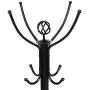 AyaMastro Black 76Inches Steel Coat Rack Free Standing Clothes Hanger Holder 3 Layer with Hooks