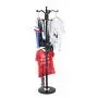 Chenway Desk Clothes Coat Rack Floor Hanger Simple Coat Rack for Bedroom Hanging Coat Hat Hanger Living Room Shelf 40x40x175cm Black [Ship from USA Directly] (B)