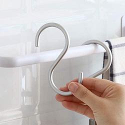 S Shaped Hooks Heavy Duty for Hanging Plants Outdoors,Pots and Pans,Clothes,5mm Thickness Aluminum Hooks Pack of 15