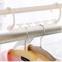 10Pc Space Saving Hanger Plastic Cloth Hanger Hook Multipurpose Magic Clothes Hanger with Hook Closet Storage Organizer