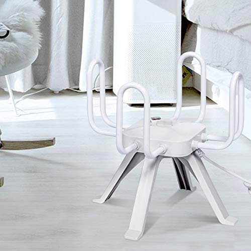 Tangkula Electric Free Standing Boots Dehumidifier and Hanger Warmer Dryer Drying Rack (4-Shoe), 13" D x 12.5" H, Wie Pic