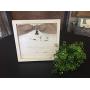 Picture Clip Board With Ribbon, Cream, 4 x 6 Frame, 3 x 5 Frame, Farmhouse Style, Note Holder, Wall Hanger, Table Top Stand, Sign Dimensions 11" Tall x 11" Wide x 1.625" Thick