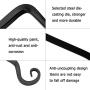 ONEPENG 6-Inch Hanging Plant Hook,Wall Hook Hanging Plant Bracket, Decorative Straight Plant Hanger for Bird Feeders, Planters, Lanterns, Wind Chimes, Plant Hanger Outdoor(2 Pack, Black)