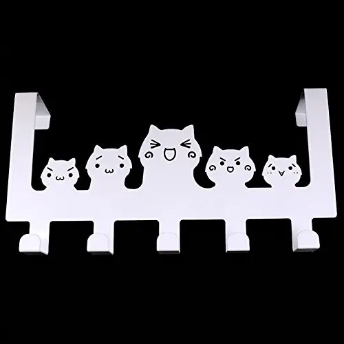 Cat Towel Hook Clothes Bag Over Door Bathroom 5 Hooks Stainless Steel Hanger Hanging Rack Holder Clothes Hat Bag Accessories Bathroom Bedroom 1 Pcs. Cat Towel Hook Clothes Bag Over Door Bathroom 5 Hooks Stainless Steel Hanger Hanging Rack Holder Clothes Hat Bag Accessories Bathroom Bedroom 1 Pcs.