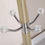 COAT RACK Stainless Steel Floor Hangers Rotary Interior Racks European Clothes Rack Combination (Color : Gold)