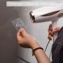 MOPMS Wall Hooks Command Hooks Heavy Duty Transparent Reusable Hooks for Hanging, 6 Pack