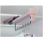 Extendable Wardrobe Clothes Hanger,Pull Out Damping Hanger Rail,Organizer Rack for Cabinet-442mm