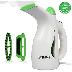 Handheld Travel Iron Steamer Wrinkle Remover for Clothes Garment Fabric Steamer Clean Sterilize with Free Travel Hanger and Soft Fabric 4-in-1 Powerful Iron Steamer Portable, Compact-Travel/Home.