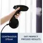 Electrolux Portable Handheld Garment & Fabric Steamer, 1500 Watt, Quick Heat Ceramic Plate Steam Nozzle, 2-in-1 Fabric Wrinkle Remover and Clothes Iron, with Cloth Brush and Lint Brush