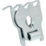 High & Mighty 515316 Tool Free Picture Hanger, 2 Pieces 60LB Limit, Silver