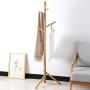 Wood Coat Rack Free Standing, Modern Living Room Bedroom Entryway Multifunction Decorative Coat Hanger Clothes Rail, Coat Hooks for Hanging Clothes Jacket Robes (Color : A)