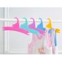 LOVIVER Baby Kids Children Plastic Hangers Coat Clothes Outfit Kids Hangers - 5 Pcs Orange and 5 Pcs Purple