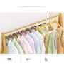 Cxjff Floor Standing Coat Rack Hanger Clothes Movable 4 Hooks Shelves Easy Install Bamboo, 3 Styles, 3 Sizes Optional (Color : C, Size : 80X45X165CM)