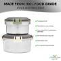 2-Pack Stainless Steel Storage Bowls with Clear Airtight Lids - Leak-Proof, Stackable Snapware Lunch or Snack Boxes for School, Camping, Travel - 12 Ounce and 20 Ounce 2-Pack Stainless Steel Storage Bowls with Clear Airtight Lids - Leak-Proof, Stackable Snapware Lunch or Snack Boxes for School, Camping, Travel - 12 Ounce and 20 Ounce