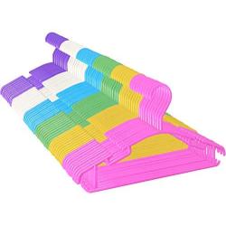 Kids Hangers,Baby Clothes Hangers Childrens White Plastic Infant Hangers for Kids Clothes Toddler Junior Hangers 60 Pack