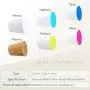 WINGOFFLY 3PCS Decorative Wooden Wall Mounted Hanging Coat Hat Hooks Modern Colorful Clothes Hanger Handemade Craft Rack(Blue& Wathet& White)