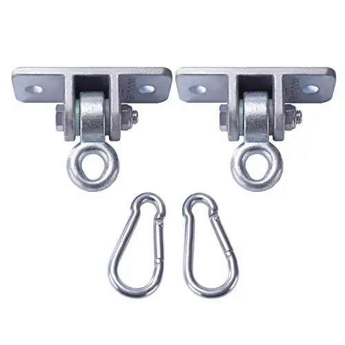 BETOOLL 2400 lb Capacity Heavy Duty Swing Hangers for Wooden Sets Playground Porch Indoor Outdoor & Hanging Snap Hooks Silver Set of 2 BETOOLL 2400 lb Capacity Heavy Duty Swing Hangers for Wooden Sets Playground Porch Indoor Outdoor & Hanging Snap Hooks Silver Set of 2