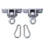 BETOOLL 2400 lb Capacity Heavy Duty Swing Hangers for Wooden Sets Playground Porch Indoor Outdoor & Hanging Snap Hooks Silver Set of 2 BETOOLL 2400 lb Capacity Heavy Duty Swing Hangers for Wooden Sets Playground Porch Indoor Outdoor & Hanging Snap Hooks Silver Set of 2
