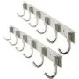 WEBI Heavy Duty SUS 304 Coat Rack Towel Hook Hanger Rail Bar, 6 Hooks, for Bedroom, Bathroom, Foyer, Hallway, Entryway, Great Home, Office Storage & Organization, Brushed Finish, 2 Packs,J-CF06-2 WEBI Heavy Duty SUS 304 Coat Rack Towel Hook Hanger Rail Bar, 6 Hooks, for Bedroom, Bathroom, Foyer, Hallway, Entryway, Great Home, Office Storage & Organization, Brushed Finish, 2 Packs,J-CF06-2